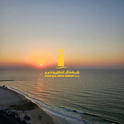 Luxury two-bedroom apartment with a sea view in Ajman - Corniche - Residence Towers - furnished, av