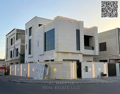 Own a corner villa with luxurious finishes in Al Yasmin, Ajman | 5 master bedrooms | Price includes electricity, water, and air conditioning