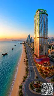 A unique opportunity to live and invest in a sea-view apartment in Al Watan Tower... with only a 5%
