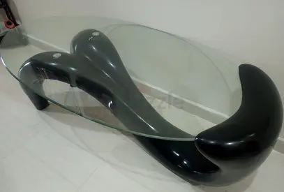 Oval Glass Coffee Table