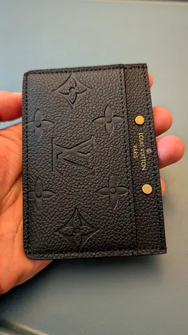 Louis Vuitton Card Holder – Black Monogram Empreinte Leather | Authentic | Like New