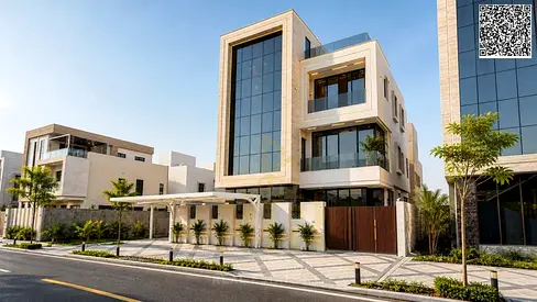 فيلا طابقين وروف ومصعد وموقع قريب من الخدمات بسعرشامل رسوم الكهرباء والماء ورسوم التسجيل