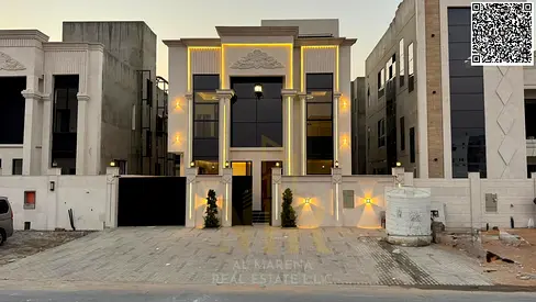 فيلا للبيع في الهليو 2 - تصميم عصري مميز يضم 5 غرف نوم واسعة وتشطيبات فاخرة في موقع هادئ ومثالي لحياة عائلية في عجمان 🏡✨