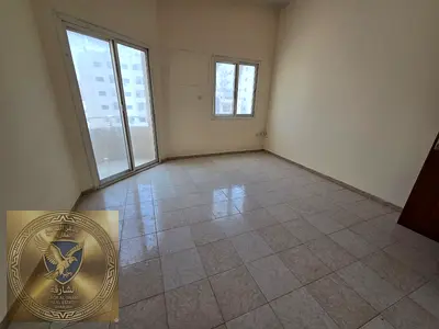 Studio apartment for rent in Al Naba'a area. Features include a separate kitchen, central air conditioning, spacious layout balcony, and open view