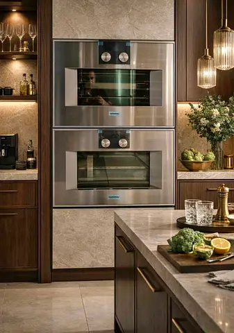 Gaggenau latest model 400 series built-in electric oven and microwave oven set 60cm