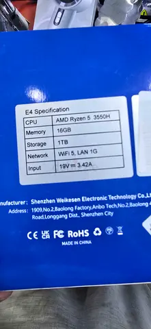 AMD Ryzen 5 Mini PC (16GB, 1tB, WiFi) - Barely Used