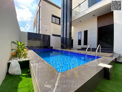 Luxury villa with private pool for sale in Al-Haliyo 2 at a special price including registration and ownership fees