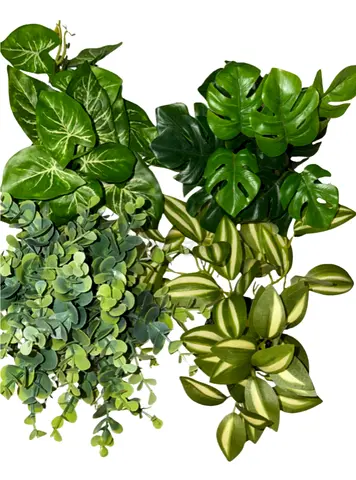 Artificial Decorative Plants in White Pots | Realistic | Home  Office Decor
