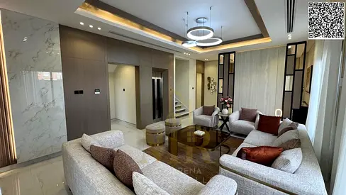 Two-story villa with a rooftop terrace and elevator in one of Ajman's most prestigious areas, on a main street. Price includes electricity, water, air
