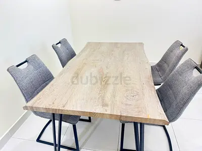 Wooden table + 4chairs