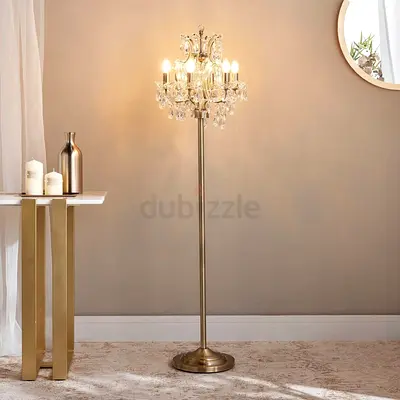 Alice Crystal Floor Lamp (6 bulbs) - 150 cm