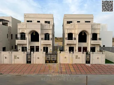 A classic architectural masterpiece in Al Bahia, a luxurious villa with an elegant design, priced inclusive of registration fees.
