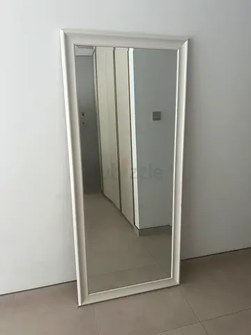 Mirror with wooden frame