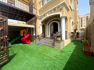 Luxury villa for sale in Al Muwaihat 3 | Area 3,014 sq ft | Two floors + roof | 5 master bedrooms | Majlis and living room | Maid's room | Kitchen | I