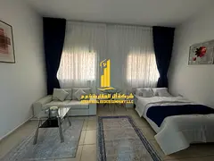 For monthly rent in Ajman - a luxurious studio with a Fully separate kitchen, fully furnished new, e