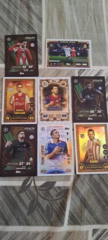 Lot of 8 Football Trading Cards – Mixed Players, Good Condition