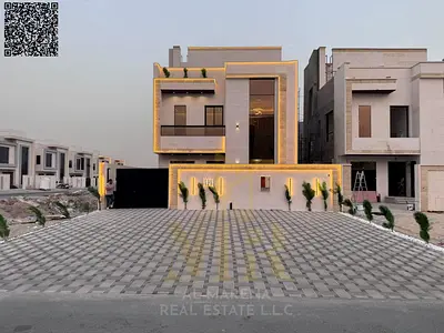 Luxury villa in Al Zahia – Ajman | Private pool | 5 master bedrooms. Price includes registration and ownership fees.