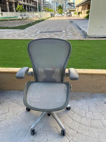 Size C Gray Herman Miller Aeron Classic Office Chair fully loaded