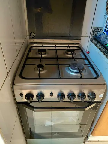 Used Indesit Freestanding Gas Stove with Oven - Good Working Condition