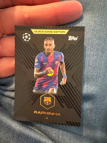 Topps Black Edge Edition Raphinha FC Barcelona Trading Card
