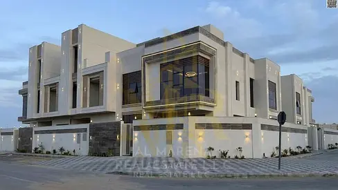 فيلا للبيع زاوية شارعين قار طابقين وروف مع حوش كبير بسعر مميز شامل الرسوم التسجيل والتمليك
