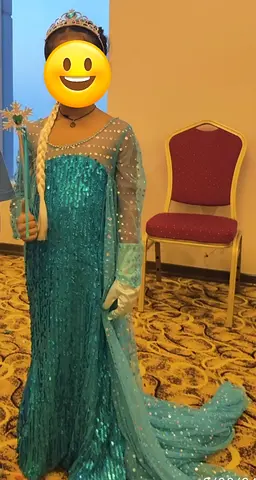 Elsa Princess Frozen Dress Costume with Accessories ... Used once 7-8 years