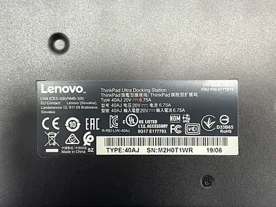 Lenovo ThinkPad Ultra Docking Station Type 40AJ Good Condition