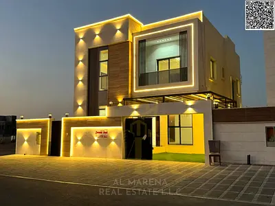 A golden opportunity in Al Bahia: a villa with 5 master bedrooms, featuring a modern design and a competitive price.
