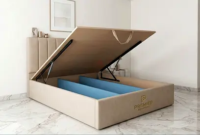 New King size Hydrolic storage bed with Mattress Available
