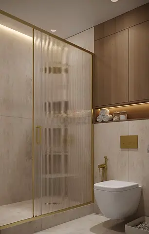 Shower glass installation