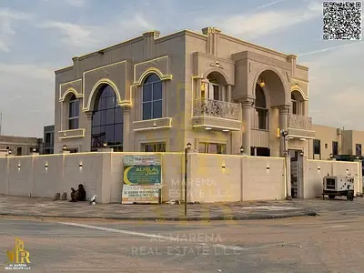 قصر كلاسيكي كورنر بالزاهية | بالقرب من مخرج دبي | طابقان | 5 غرف نوم ماستر | حديقة ومسبح | مفروش بالكامل | بسعر مميز قصر كلاسيكي كورنر بالزاهية | بالق