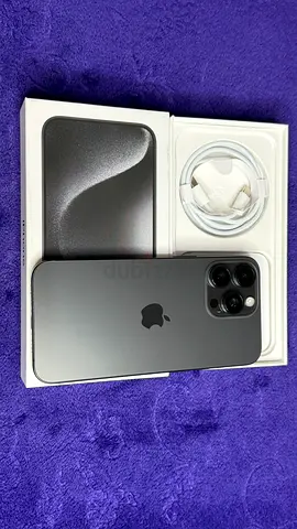 15 PRO MAX 256gb BLACK TITANIUM