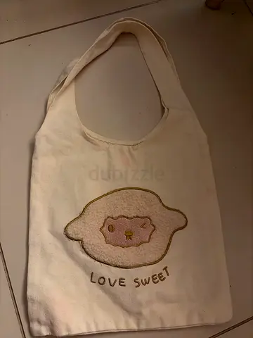 Cute sheep tote bag “ LOVE SWEET” kawaii bag - Abu Dhabi- girls