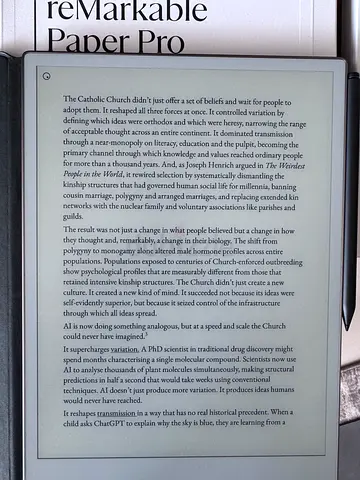 reMarkable Paper Pro tablet - like new + upgraded stylus + non-type folio (type folio separate)