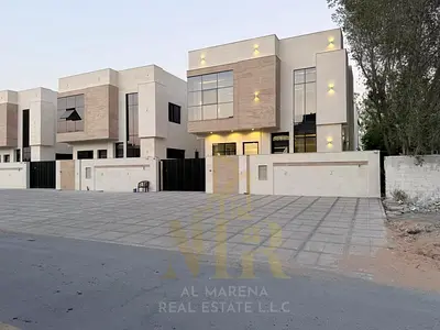 فيلا فاخرة للبيع منطقة الباهيه عجمان رسوم التسجيل والتملك رسوم توصيل الكهرباء والماء