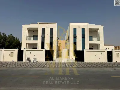 Own a luxurious residential and investment villa in Al Rawda 3, Ajman. Corner unit, two floors plus a rooftop terrace. Central air conditioning, eleva