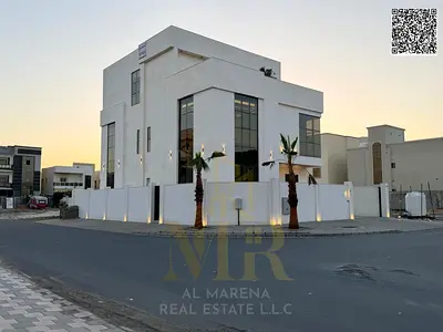 Own a corner villa with luxurious finishes in Al Zahia, Ajman | 7 master bedrooms and elevator | Price includes electricity, water, and air conditioni