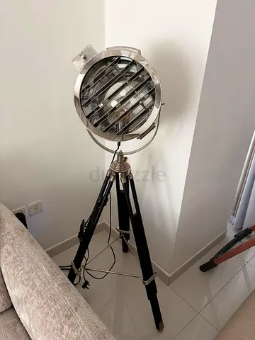 Vintage Industrial Tripod Floor Lamp for Sale
