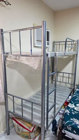 Heavy Duty Metal Bunk Bed Frame Silver - Throwaway price.