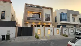 Excellent villa in Al Zahiyah area, Ajman, price includes electricity, water, and air conditioning. 