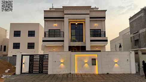 One of the most luxurious villas in Ajman for sale in a prime location, including registration and ownership fees | Bank financing available with flex
