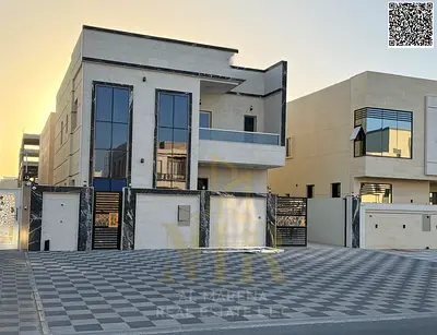 A distinctive villa for sale in Al Zahia, in an excellent location and with modern finishing, including registration fees.