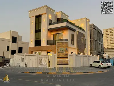 Corner 2-floor + roof villa, 6 master bedrooms, Majlis & 2 living areas, very attractive price, prime location, ideal for living or investment.