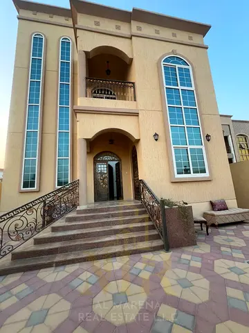🏡 Villa for rent in Al Muwaihat 1 | Residential/Commercial | Corner | 5,000 sq ft plot | Two floors and a roof | 8 master bedrooms | Majlis and two l