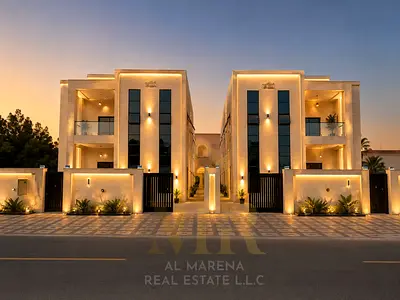 تملك فيلا ساكن واستثماري فاخرة بالروضة 3 عجمان كورنرطابقين وروف تكييف مركزي بمصعد قريب من شارع شيخ عمار بسعر شامل |
