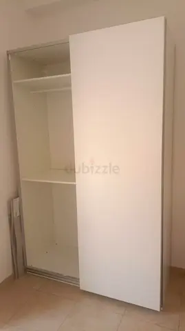 White Sliding Door Wardrobe / Closet - Good Condition