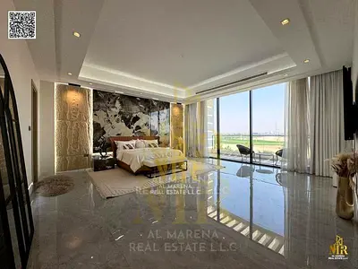 Luxury villa in Al Zorah | Direct golf view | 10,500 sq ft | Two floors | 5 master bedrooms | Large living room | Price includes electricity, water, a