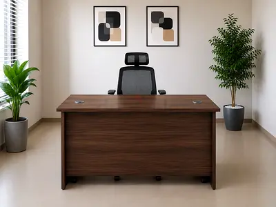 Modern Office Table with Pedestal Drawer – Office Desk with 3 Drawers