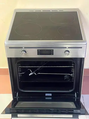 Hoover Induction Ceramic Hob with Built-in Oven - Stainless Steel
