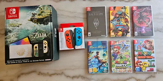 Nintendo Switch OLED Edition Zelda Bundle, new